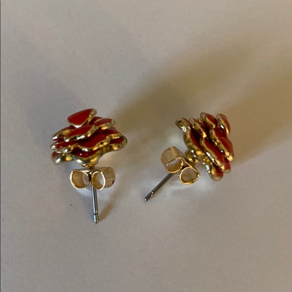 Anthropologie Florence Post Earrings Red - Picture 4 of 6